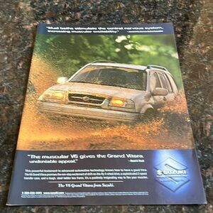 Vintage suzuki grand vitara car auto ad